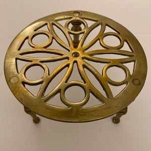 Antique Victorian Brass Trivet